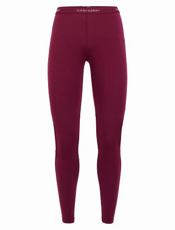 Dámské Base Layers Icebreaker BodyfitZone™ Merino 200 Zone Thermal Leggings Růžové | CZ 1083NWYB